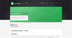 Desktop Screenshot of lionsgatecreative.com